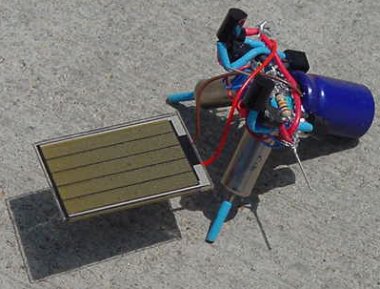 Appetizer solar robot.