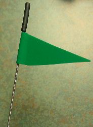 The flag is a nice touch. The pole is made from guitar string