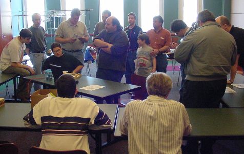 Attentive audience for Joe