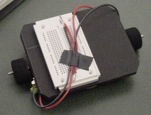 Top of Mike's spinning Critter-Crunch robot