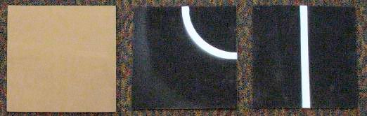 Unpainted, curve, and straight track segments