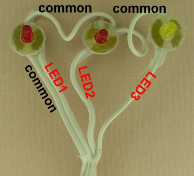 LEDs pulled out of blinking shoes