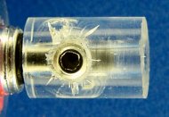 A cracked acrylic coupler. How can this be avoided?