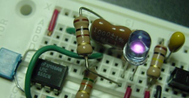 Infrared circuit lit up