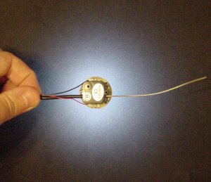 Light distribution of LED light ring.