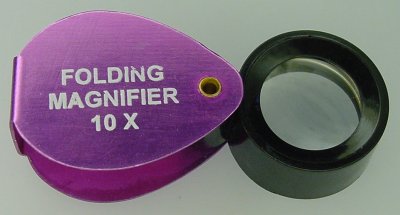 10x Folding Loupe Magnifier