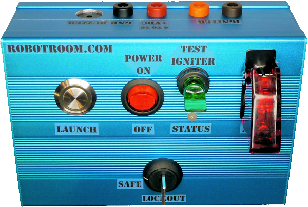 Custom model rocket launcher front view