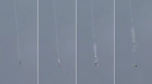 Ejection charge deploying parachute