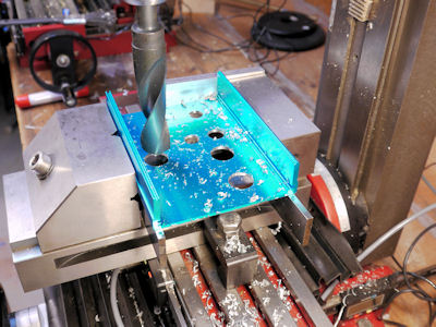 Finally, finish drilling the largest holes