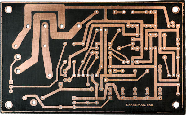 Rocket launcher single sided board bottom etched copper