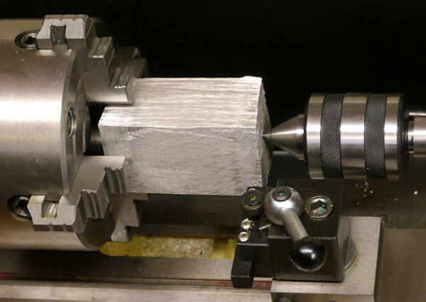 Magnesium block rough cut ready to machine to a cylinder
