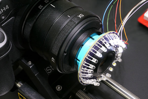 Homemade ring light with selectable LEDs