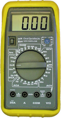 Circuit Specialists Web Tronics give-away digital multimeter