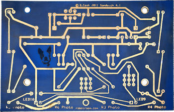 Blue printed circuit board