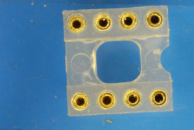 Dissolving DIP socket animation