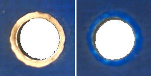 Loss of copper and discoloration