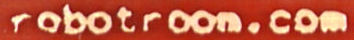 RobotRoom letters all etch slightly differently