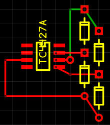 Discarded surface mount layout