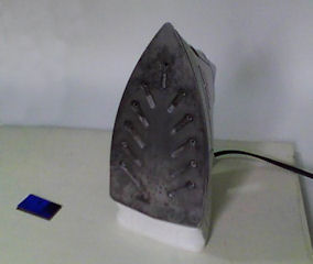 Clothes iron used in home PCB etching