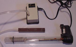 Heater, pump, and plastic aeration block