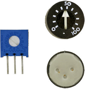 Trimpot half inch round TT electronics 93PR20KLF