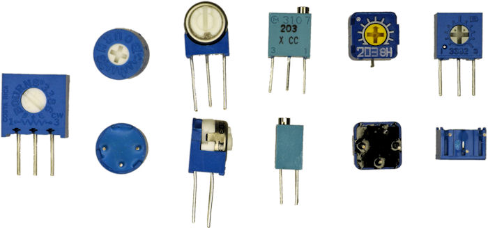 Trimpots quarter inch
