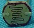 Small defective photoresistor, burgundy