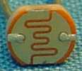 Small photoresistor, orange, 8 curves
