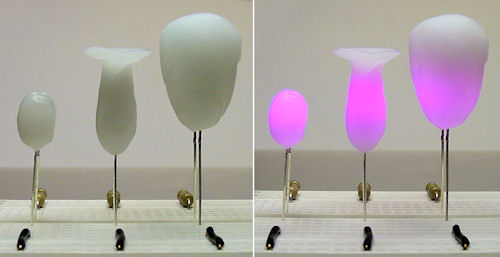 ShapeLock molded onto LEDs to diffuse illumination. But it isn&rsquo;t really a light pipe.