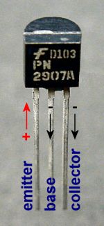 PNP 2N2907A bipolar transistor
