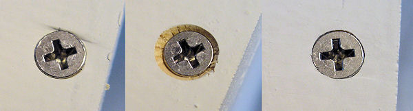 Countersinking flat head depth