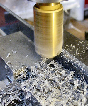 Cutting bevelled edge on lip