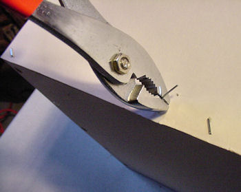 Pliers pull staples better then fingers