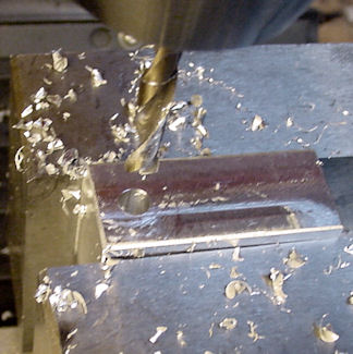 Drilling the axle hole