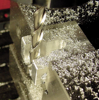 Machining the wheel slot with a narrower end mill