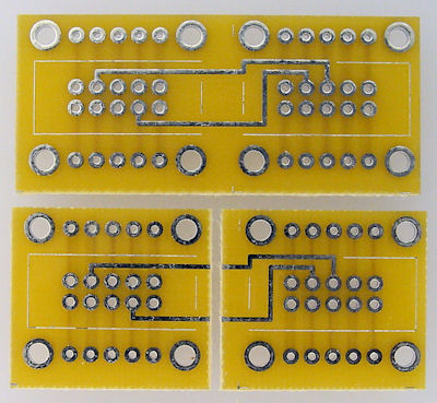 ATtiny 8-pin quick-connect adapter board layout.