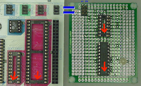 Adapter matches the ISP6PIN and socket direction of the official Atmel STK500 board.