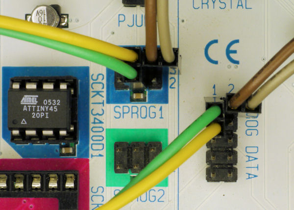 STK500 jumpers for high voltage programming