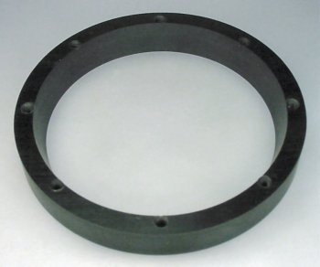 The inside of the ring is slanted to fit flush against the front of the robot&rsquo;s canister body.