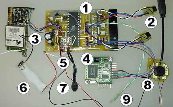 Robot guts and electronic circuitry for the StreamHawk robot.