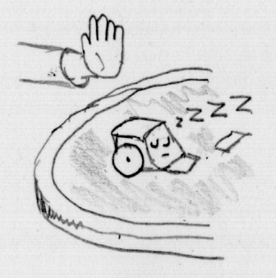 The contestant halting the start of the round because the robot&rsquo;s countdown failed to begin