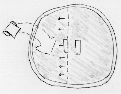 Valid ring locations for placement of first robot