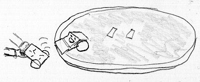 Robot out of bounds being recovered