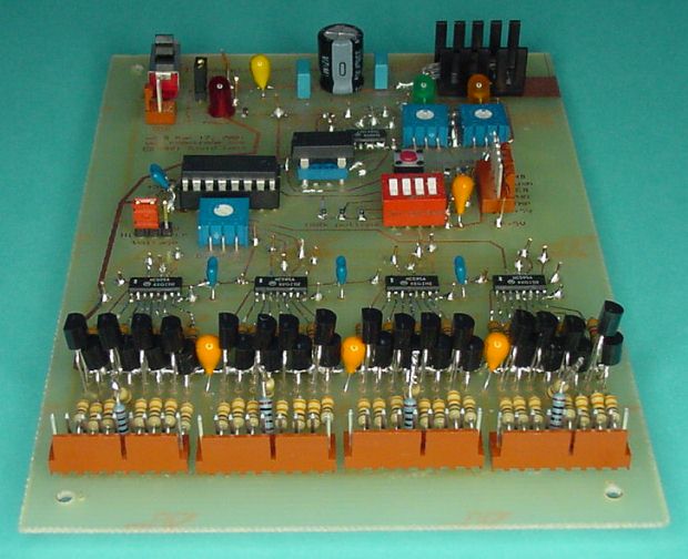Tachometer and temperature gauge circuit board