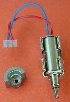 Tiny cell-phone motor with weight alongside