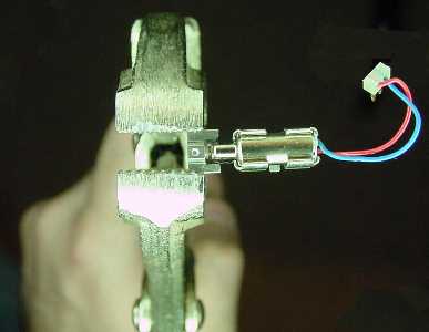 Locking pliers, front view