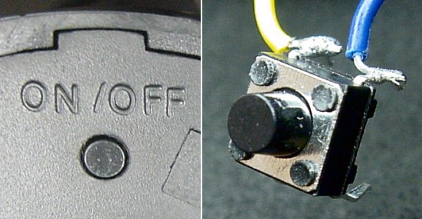 Soft on/off power pushbutton.