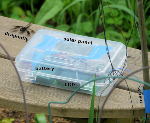 Weather station in clear project case